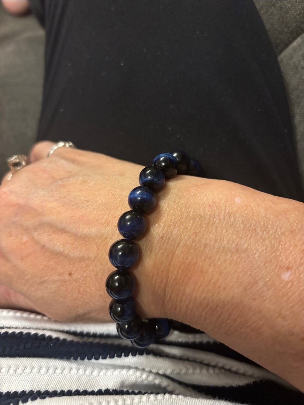 Blue Falcon’s eye Stretch Bracelet - Women Jewelry